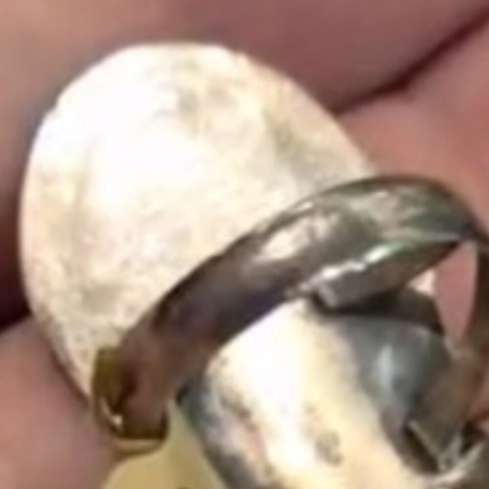 Native American Navajo sterling silver turquoise ring - Picture 2 of 7